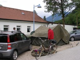 Zeltaufbau&#039;n  1.  Tag